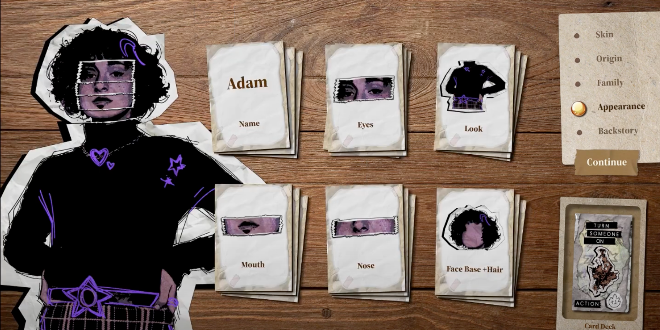 Screengrap Monsterhearts Game