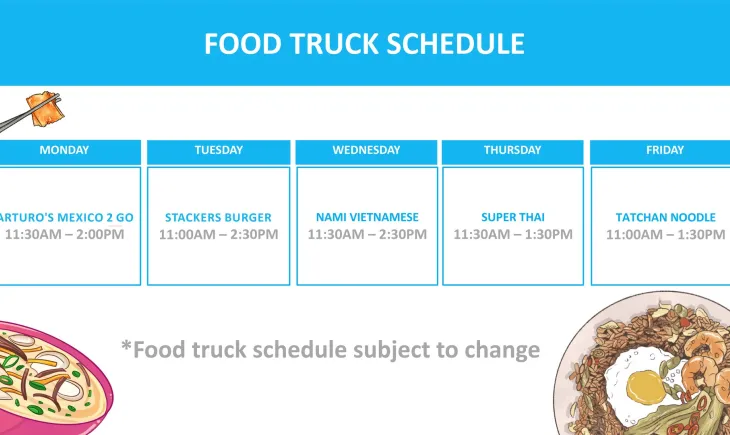 Food truck schedule