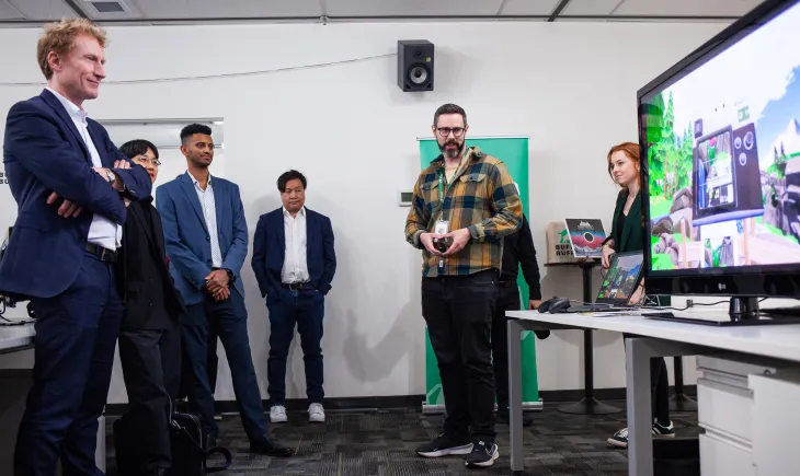 minister playing video games