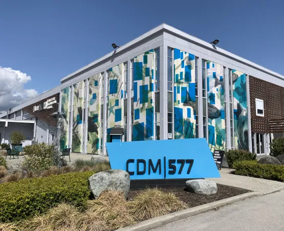 Outdoor view of building 577